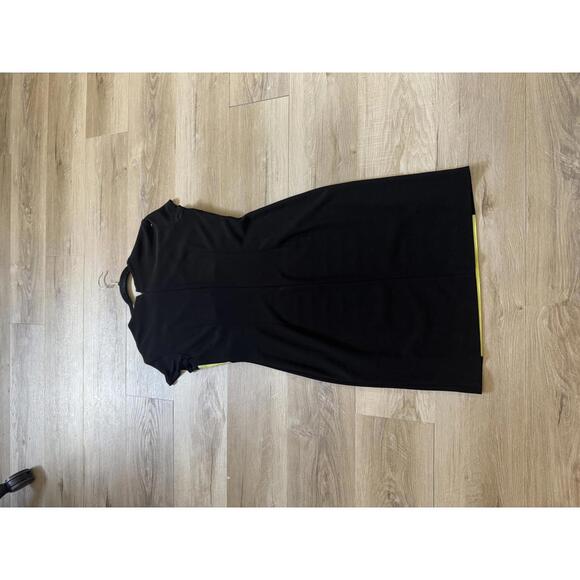 Joseph Ribkoff Black/Yellow Dress 41317 Women's 14 - Picture 3 of 6